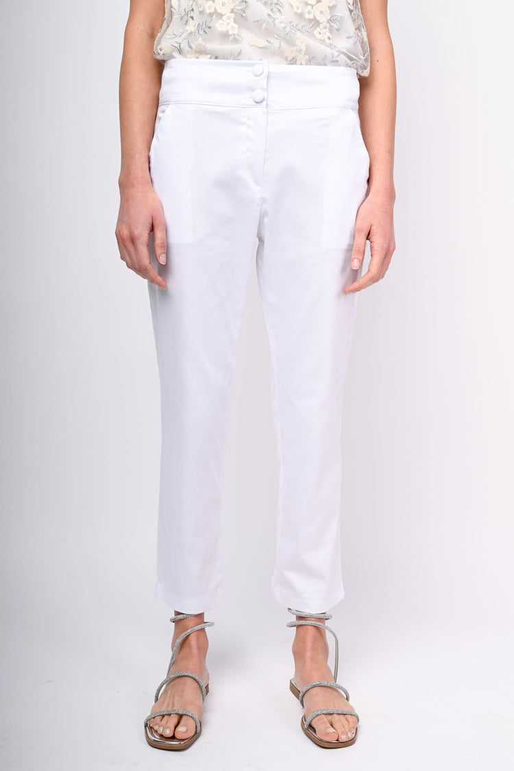 Pantaloni in raso di cotone