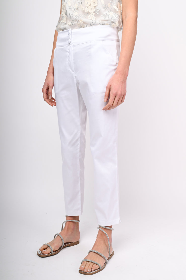 Pantaloni in raso di cotone