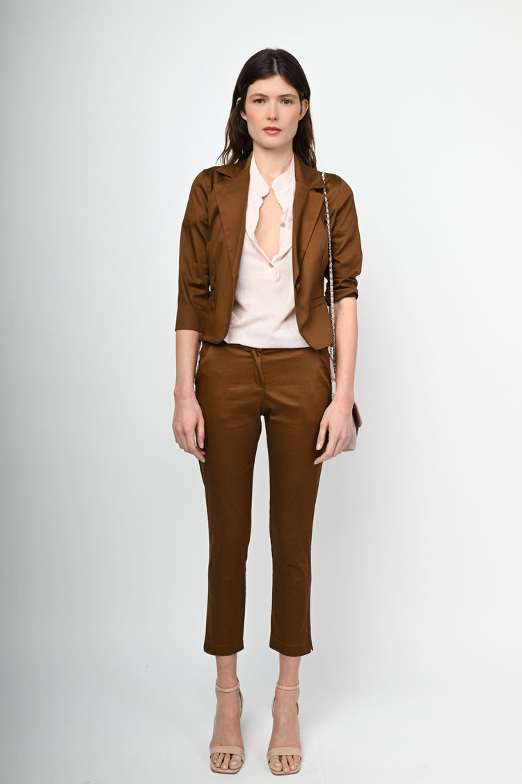 Pantaloni in raso di cotone