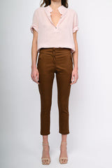 Pantaloni in raso di cotone