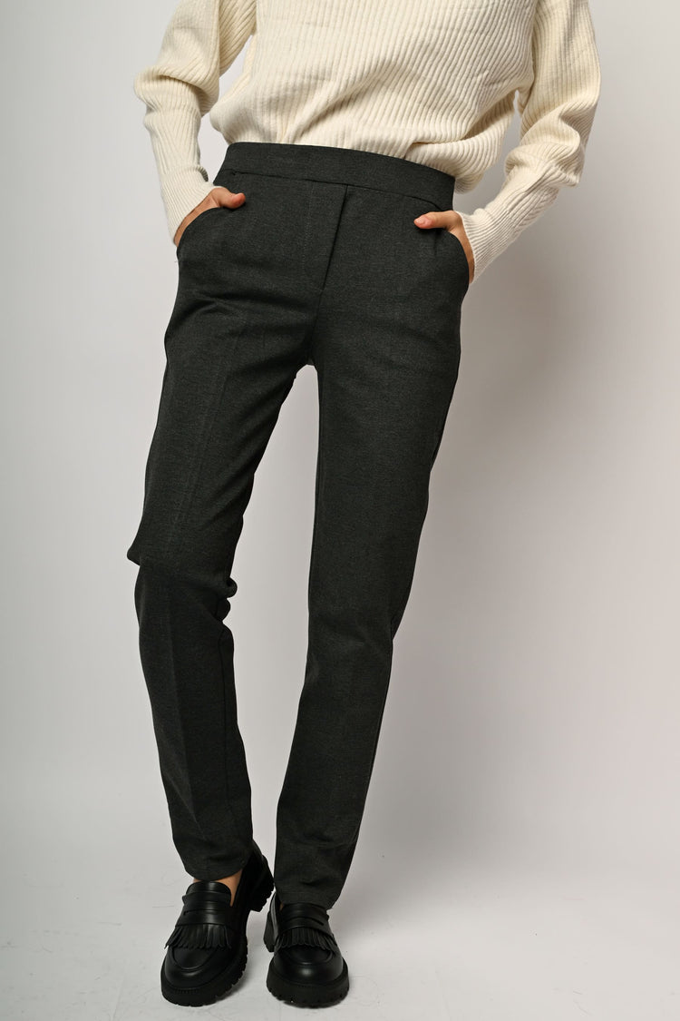 Pantaloni slim-fit misto viscosa