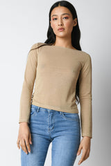 Top in maglia lurex
