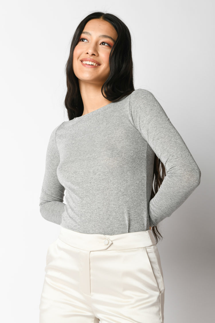 Top in maglia lurex