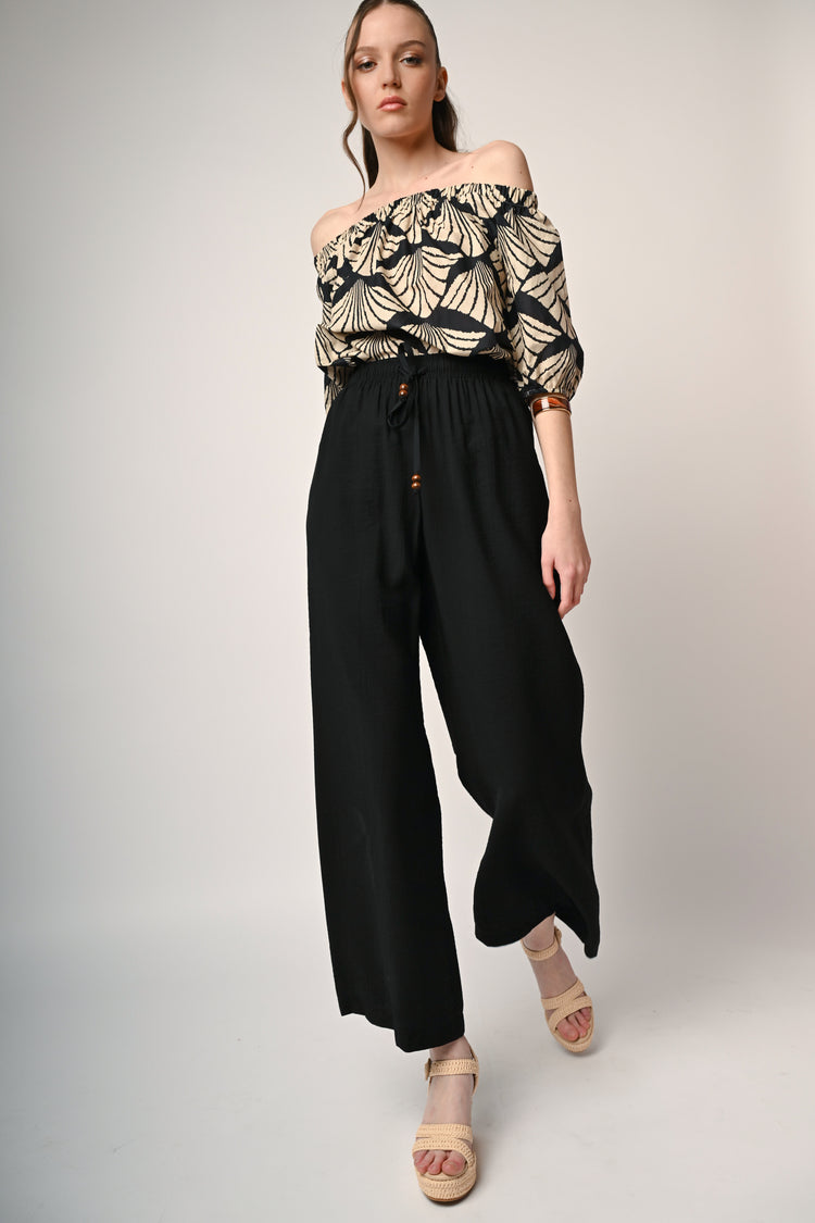 Pantaloni palazzo con coulisse