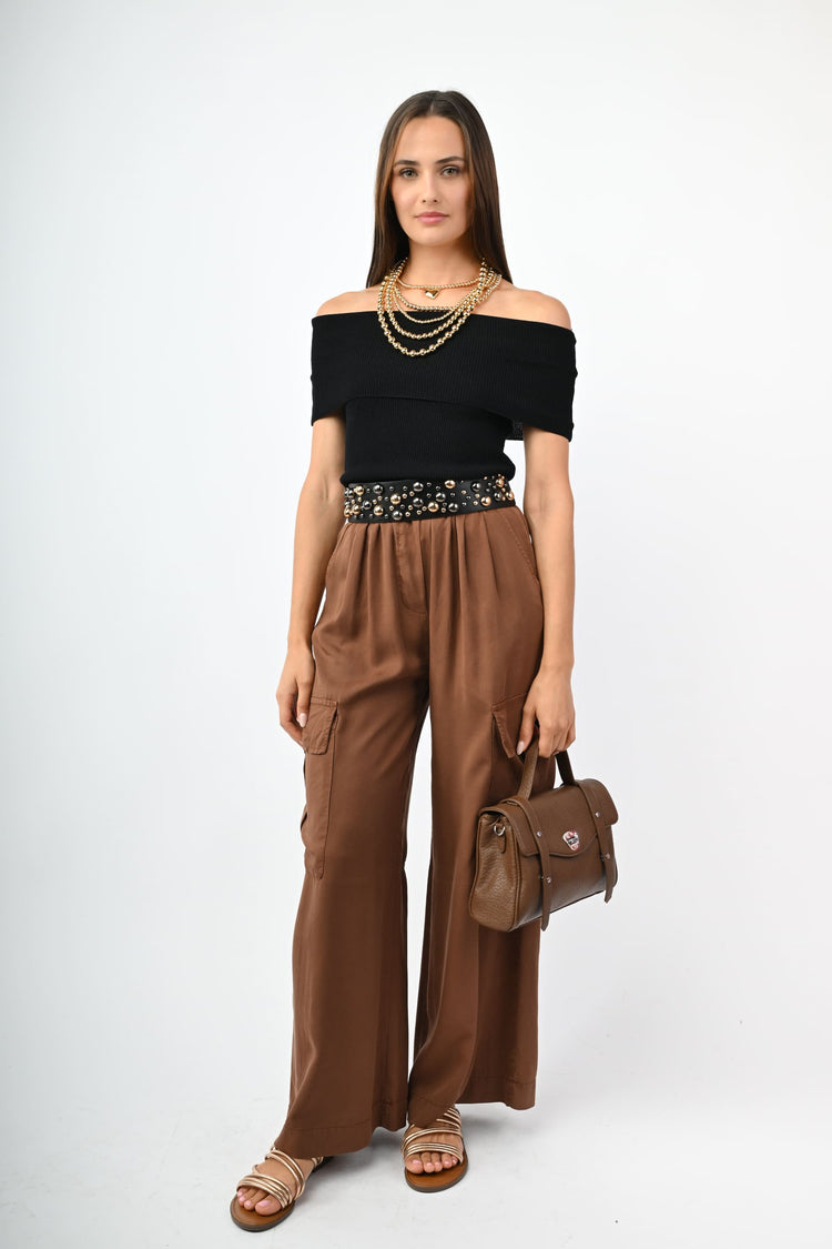 Top alla Bardot in maglia