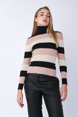 Lupetto a righe lurex