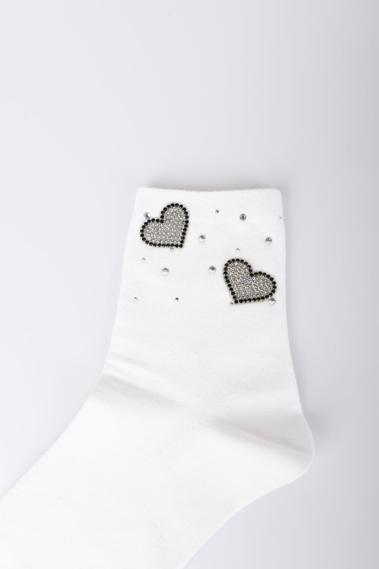 Set di due paia di calzini con cuori