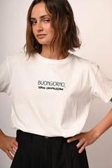 T-shirt Buongiorno in cotone