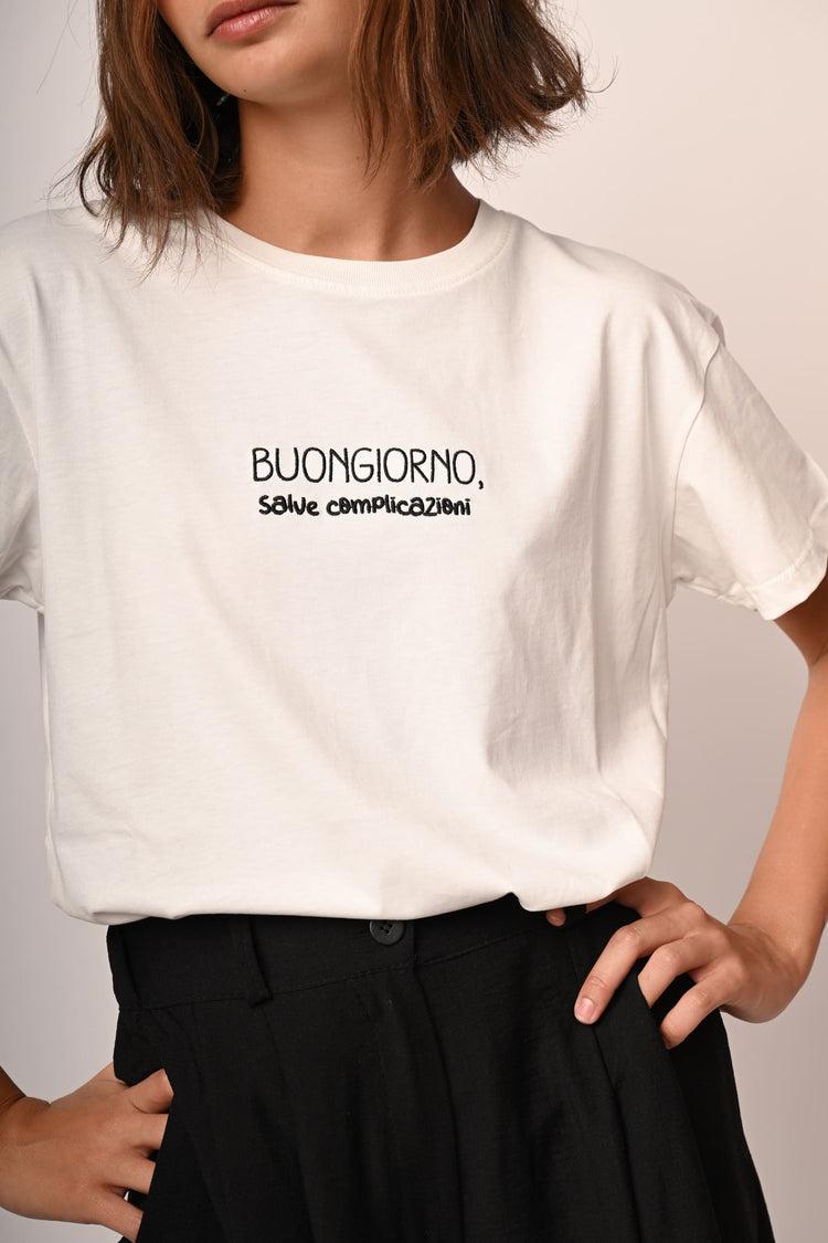 T-shirt Buongiorno in cotone