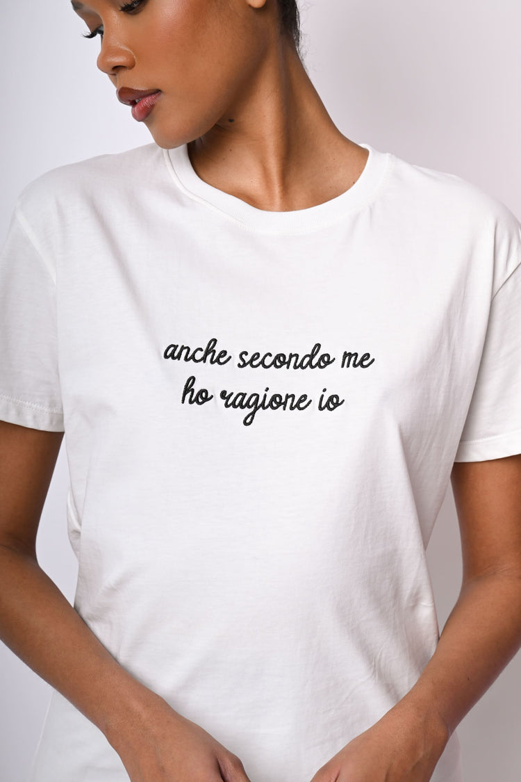 T-shirt Ragione in cotone