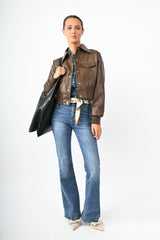 Bomber in similpelle