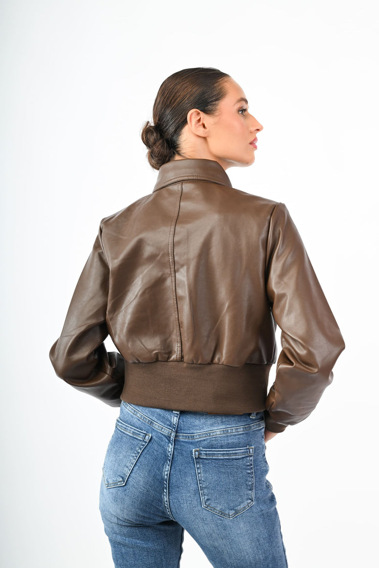 Bomber in similpelle