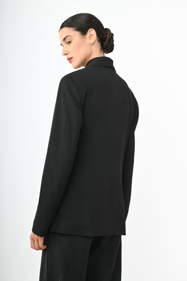 Blazer con cintura da annodare