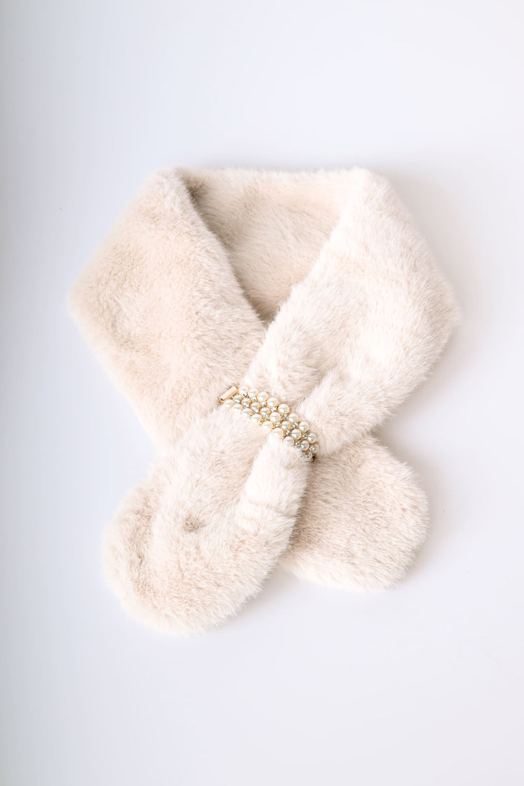 Sciarpa gioiello in faux fur
