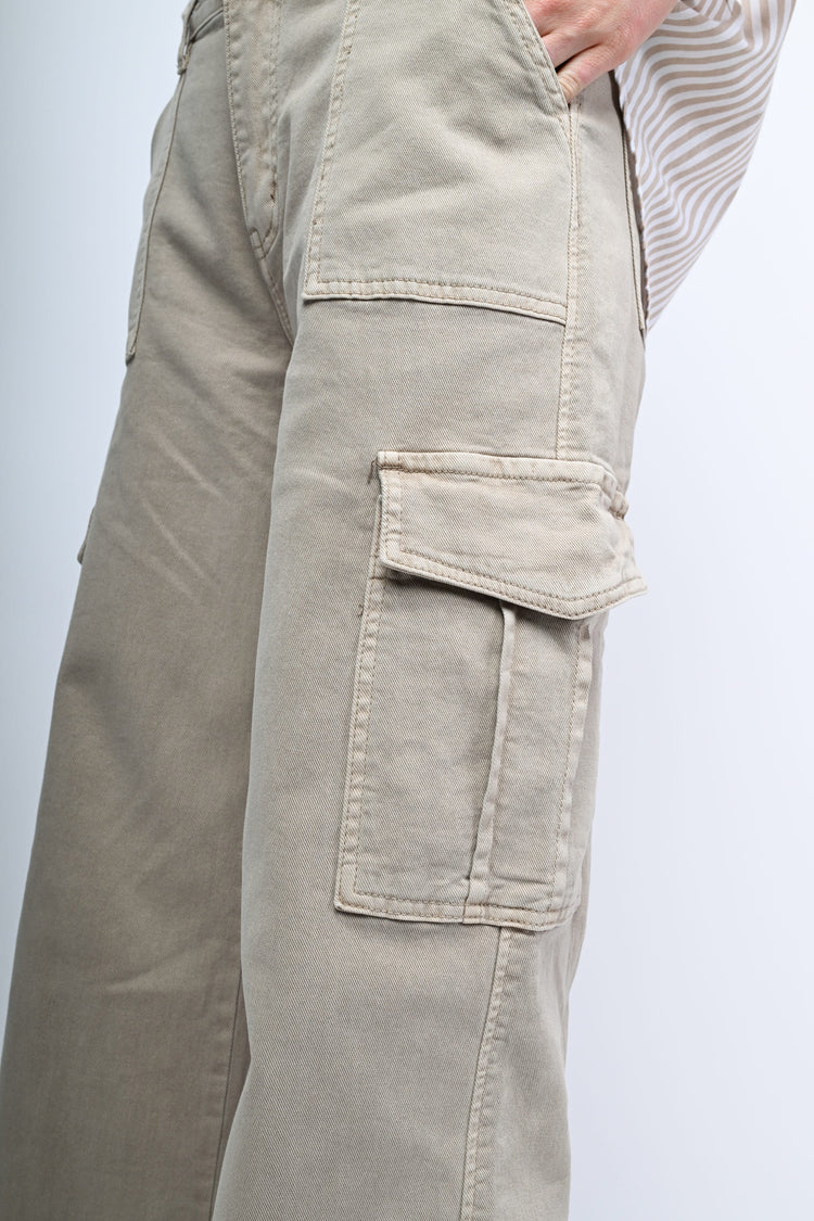 Pantaloni cargo in drill