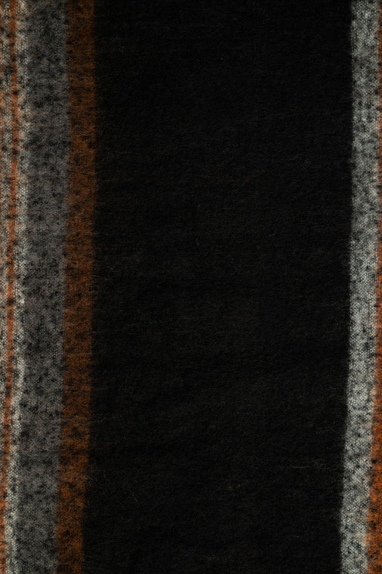 Sciarpa a righe nero/multicolor