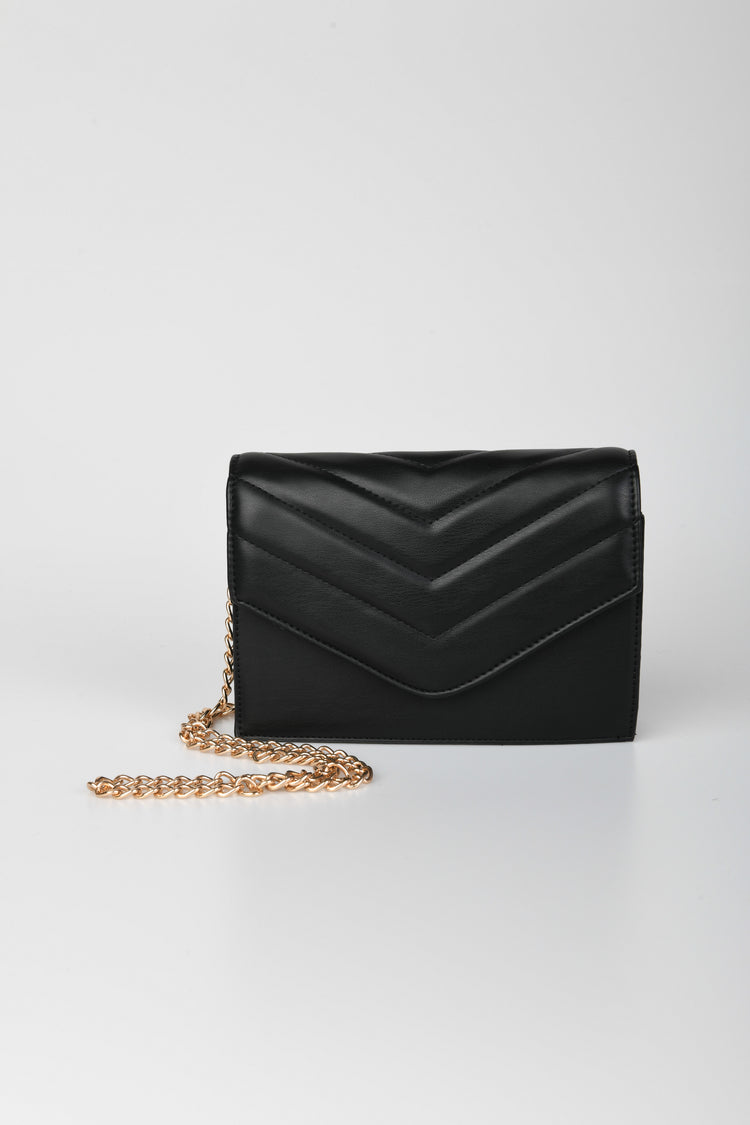 Borsa in similpelle trapuntata