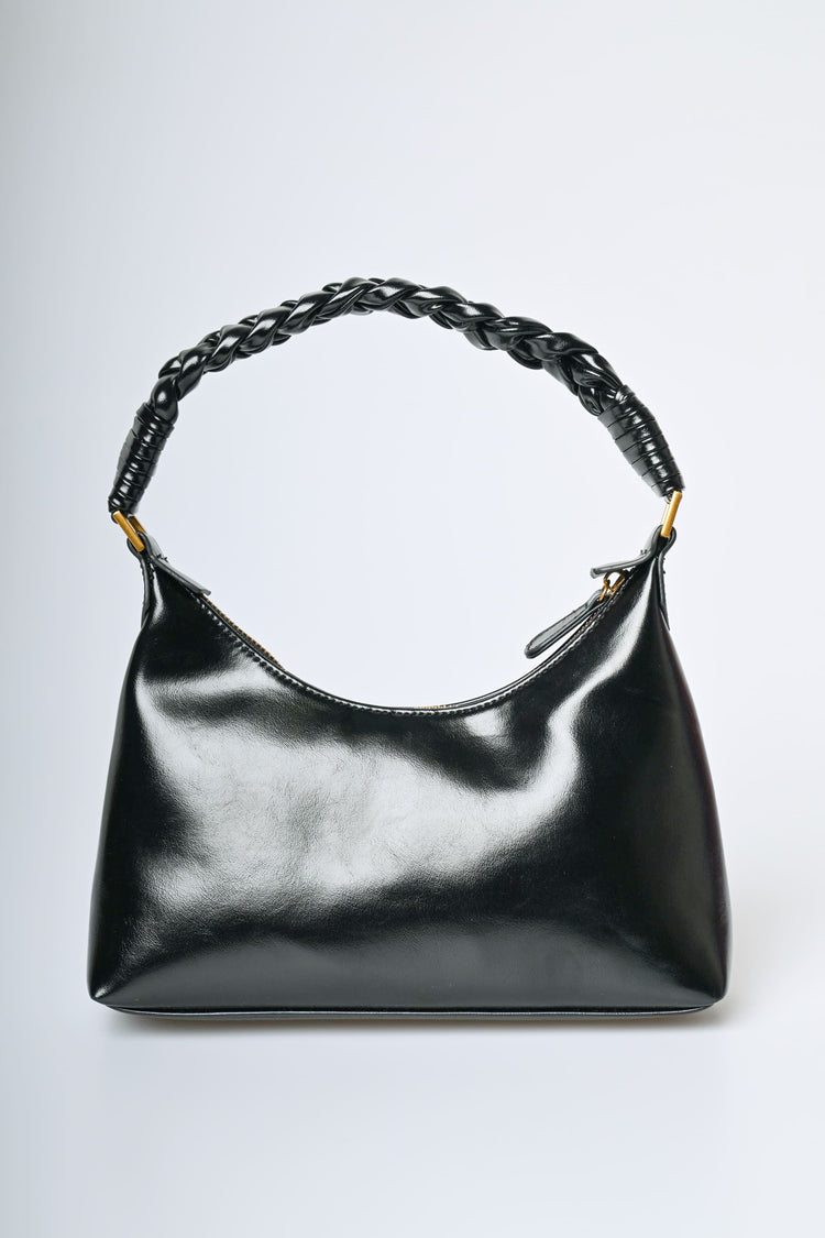Borsa con manico intrecciato