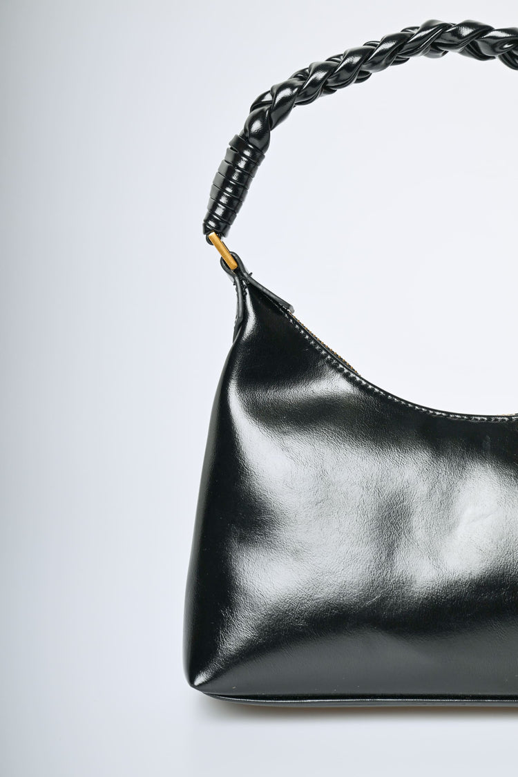 Borsa con manico intrecciato