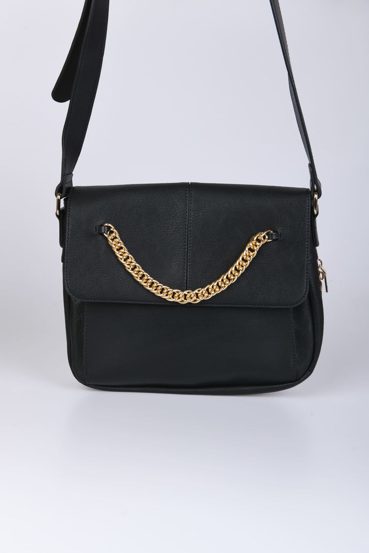 Borsa con catenella e zip
