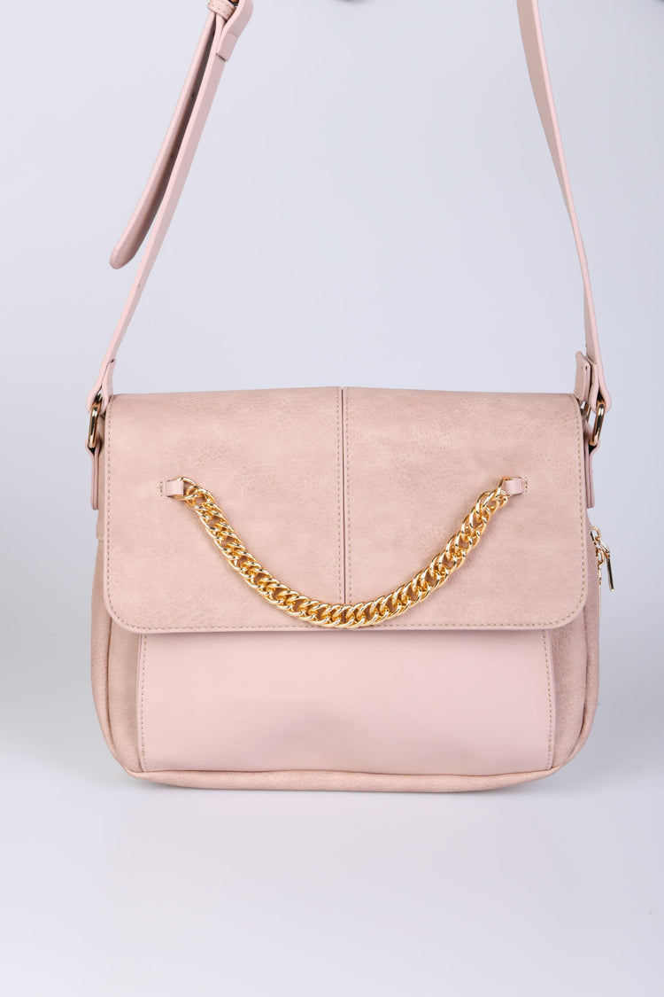 Borsa con catenella e zip