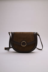 Borsa a tracolla bi-materiale