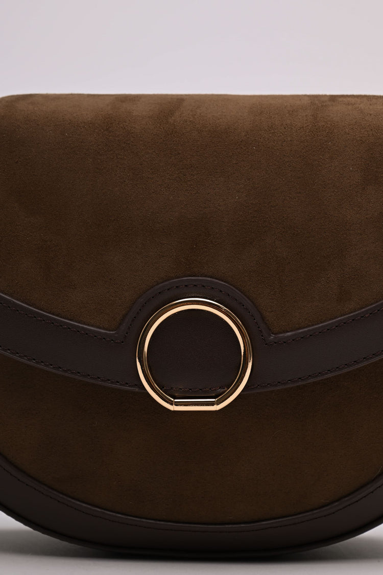 Borsa a tracolla bi-materiale