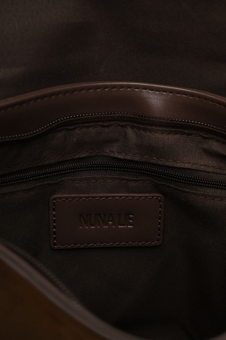 Borsa a tracolla bi-materiale
