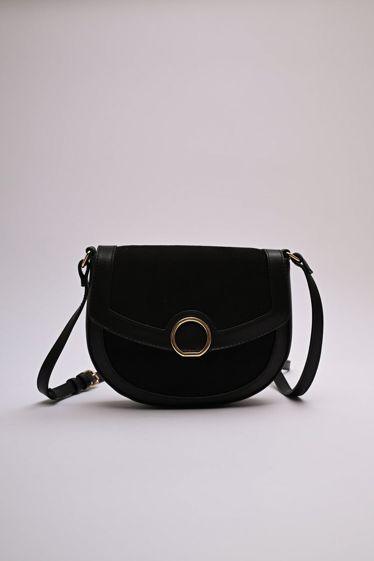 Borsa a tracolla bi-materiale