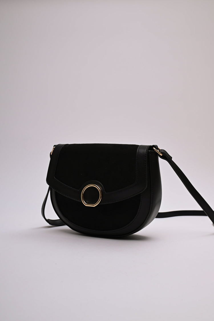 Borsa a tracolla bi-materiale