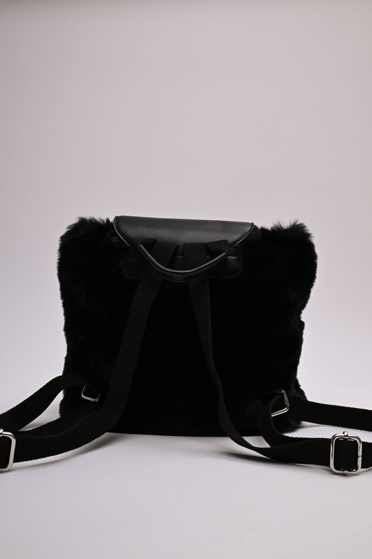 Zaino piccolo in fax fur