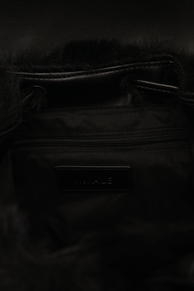 Zaino piccolo in fax fur