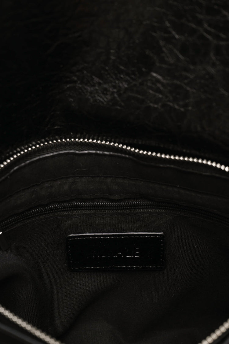 Borsa a spalla in similpelle martellata