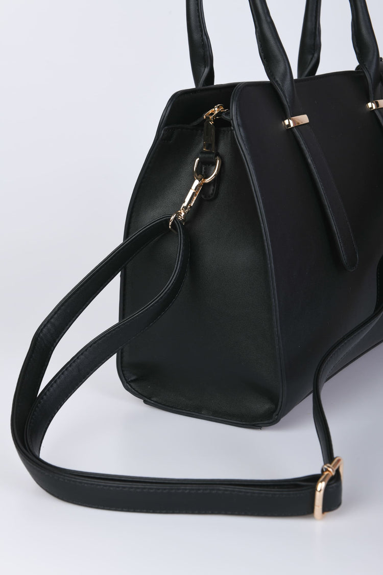 Borsa grande a spalla in similpelle