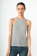 Canotta in maglia lurex