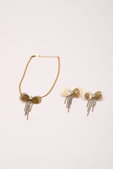 Set collana + orecchini con fiocco