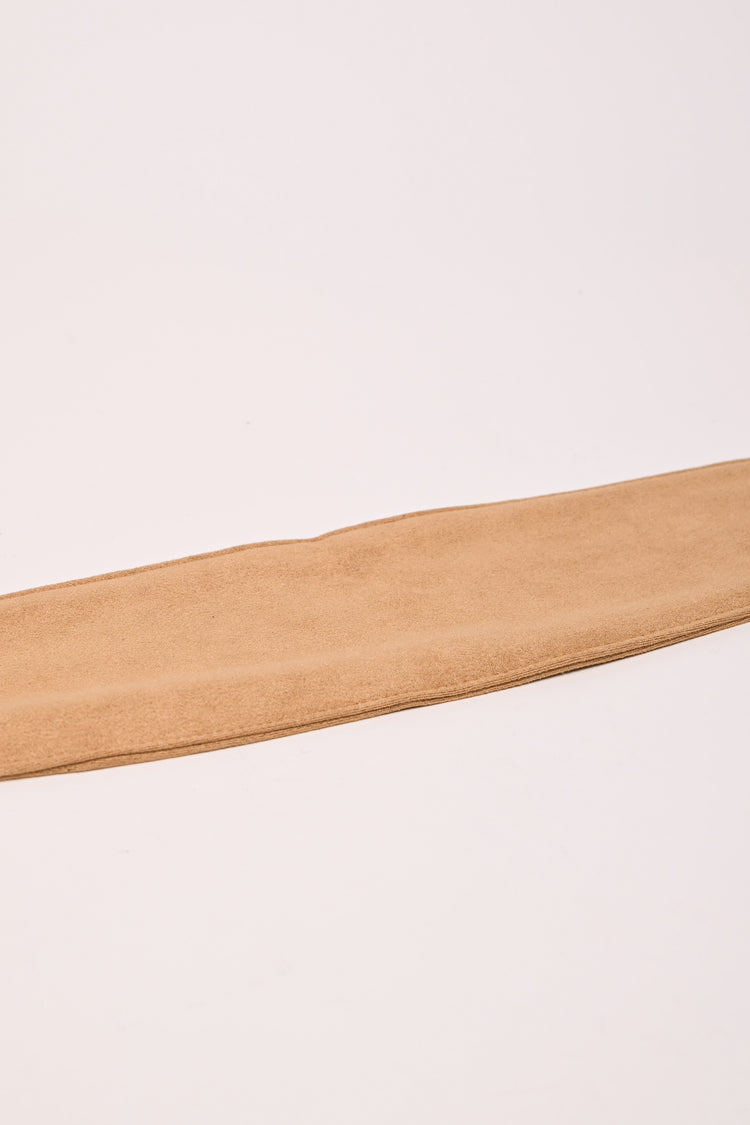 Cintura a fascia in faux suede