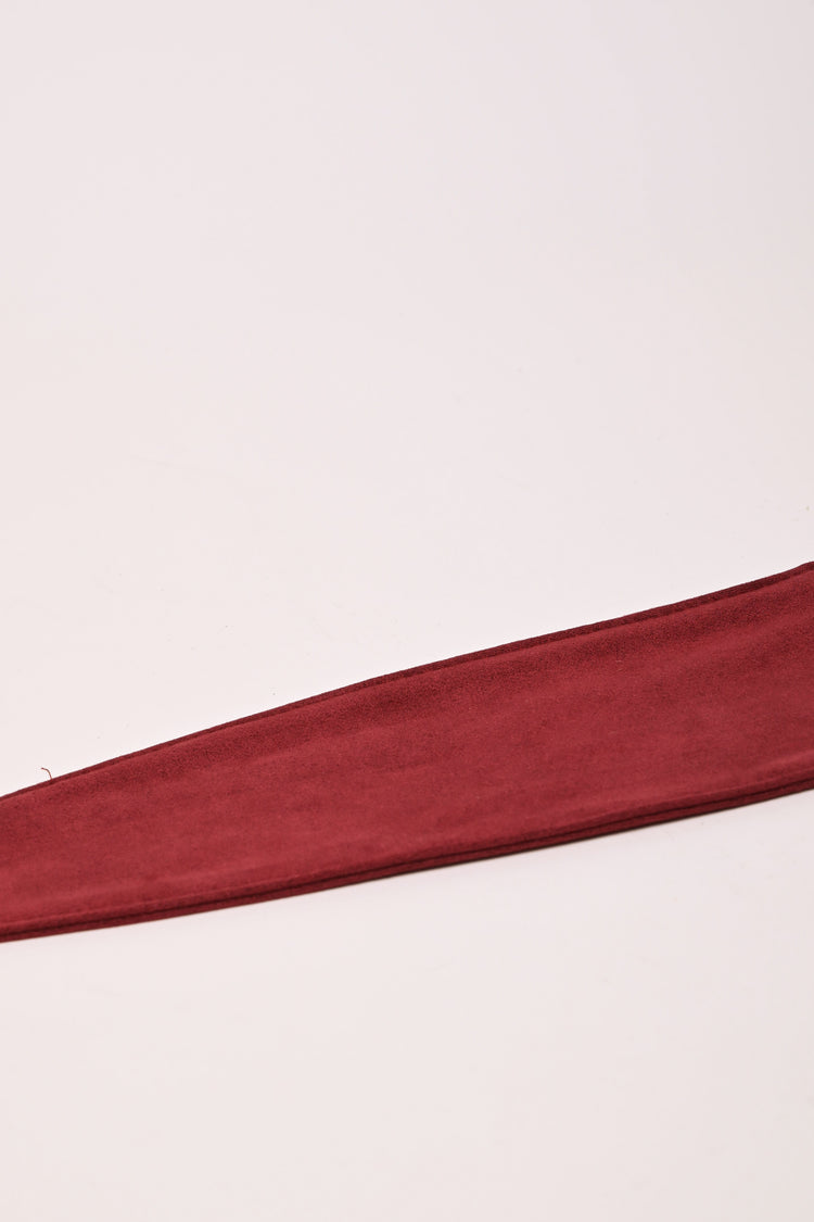 Cintura a fascia in faux suede