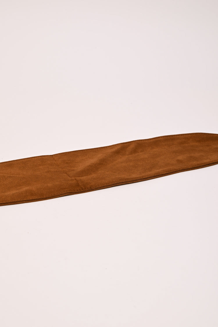 Cintura a fascia in faux suede