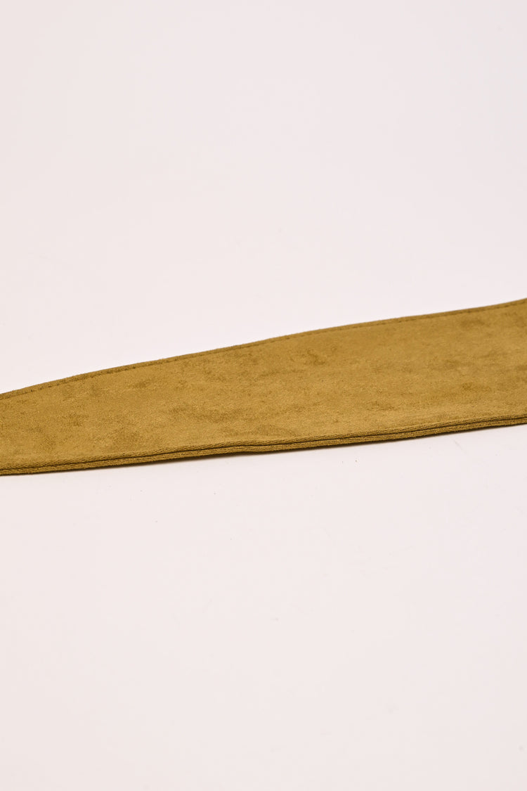 Cintura a fascia in faux suede