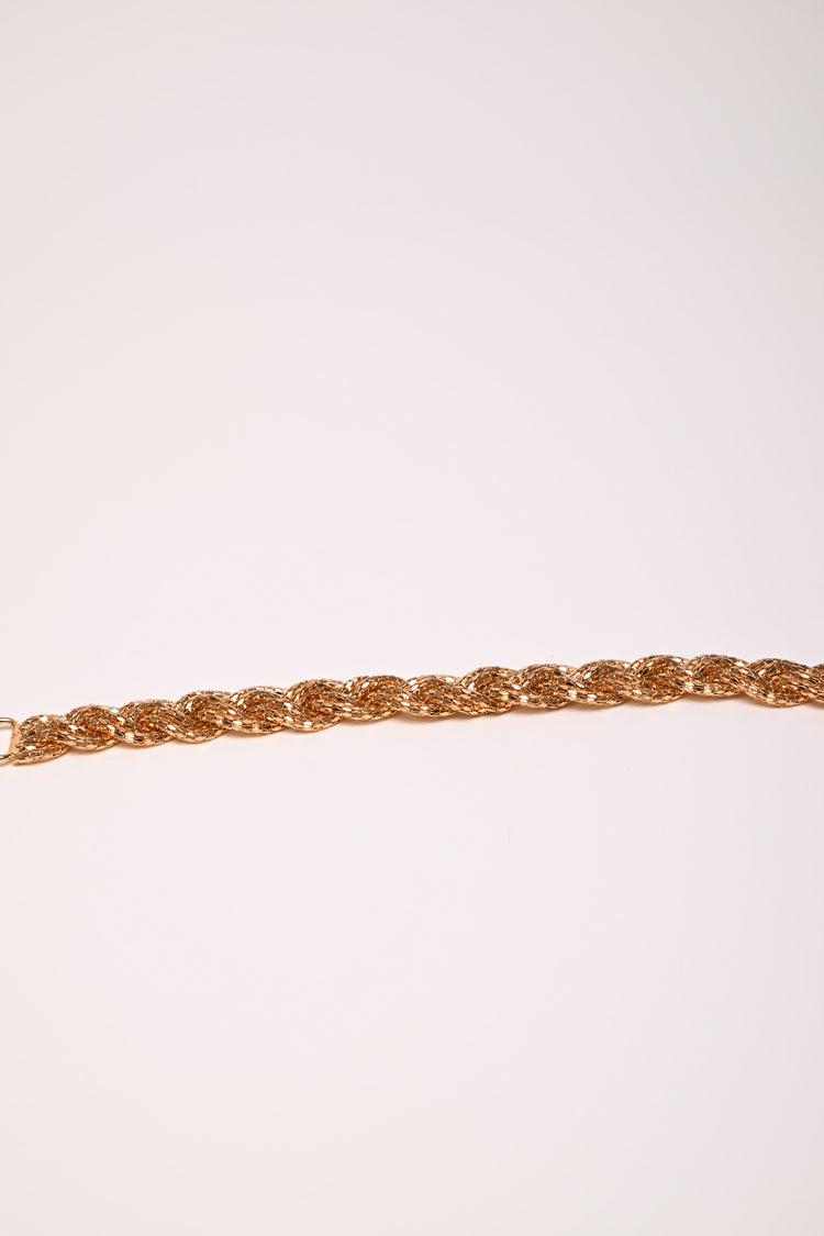 Cintura elastica con treccia