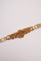 Cintura elastica con decorazione intrecciata