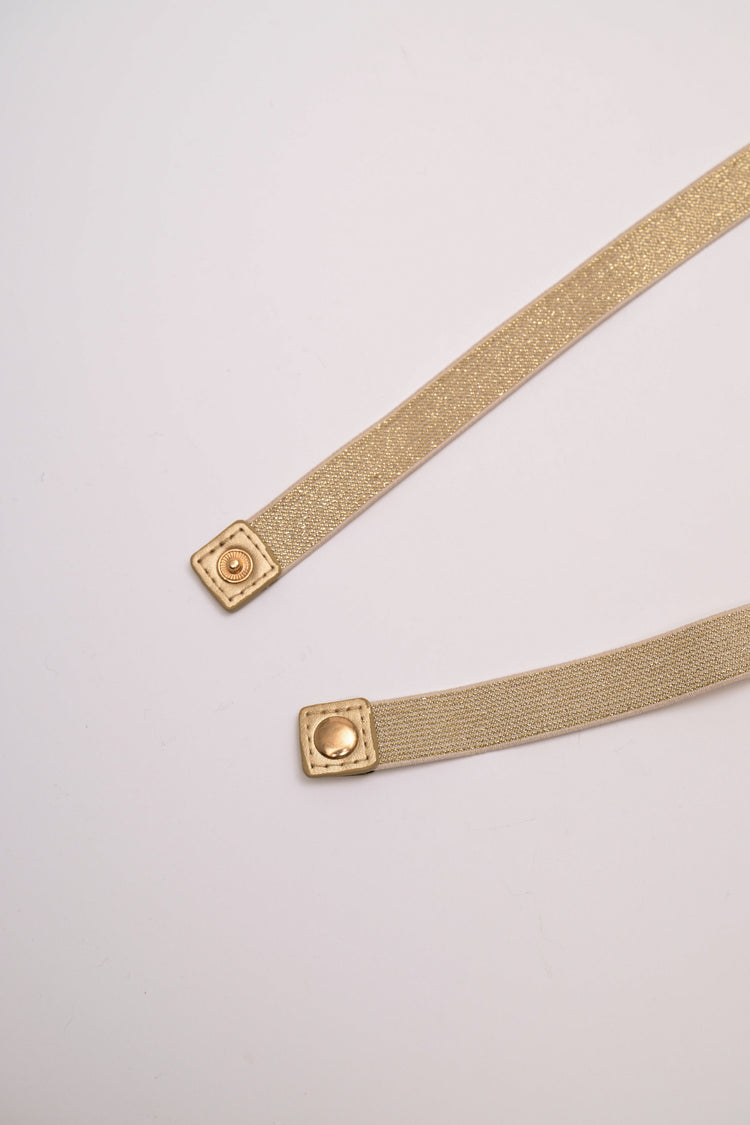 Cintura elastica con decorazione intrecciata