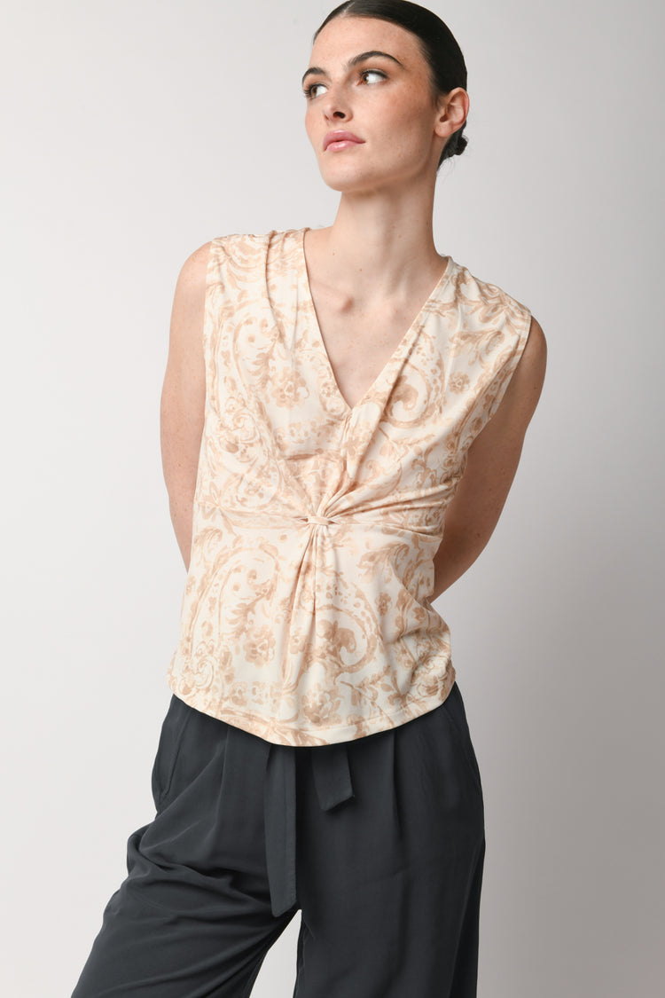 Top a stampa ornamentale