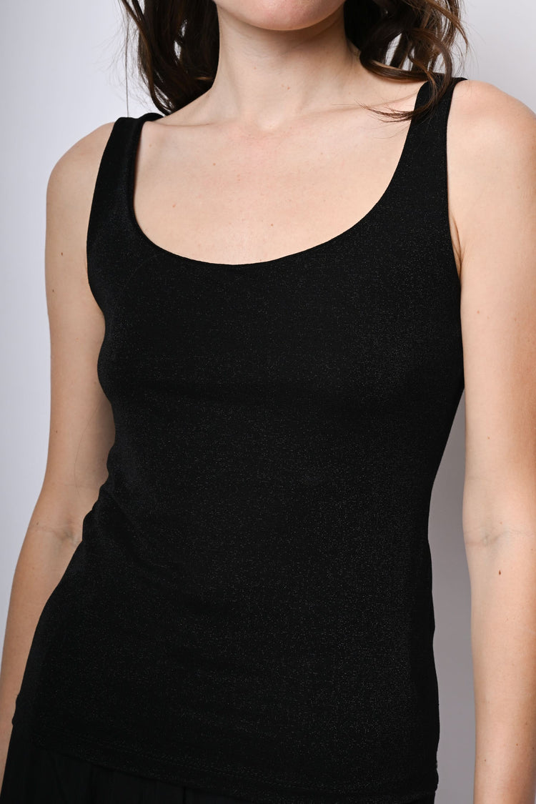 Canotta in maglia lurex