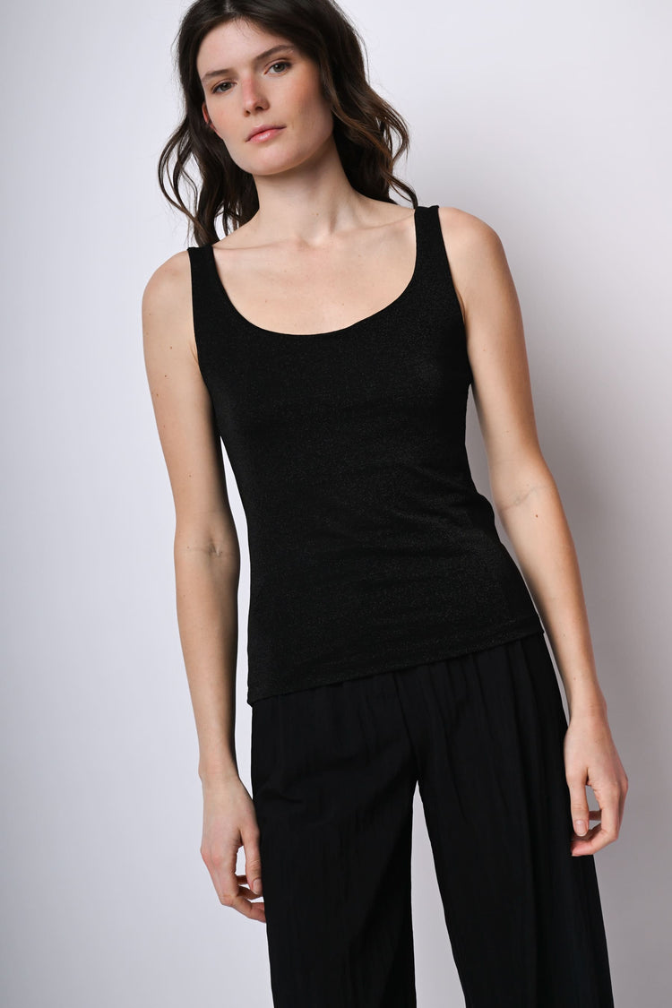 Canotta in maglia lurex