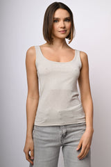 Canotta in maglia lurex