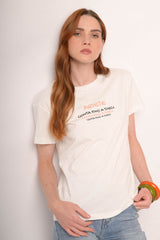 T shirt Ariete in cotone bianco