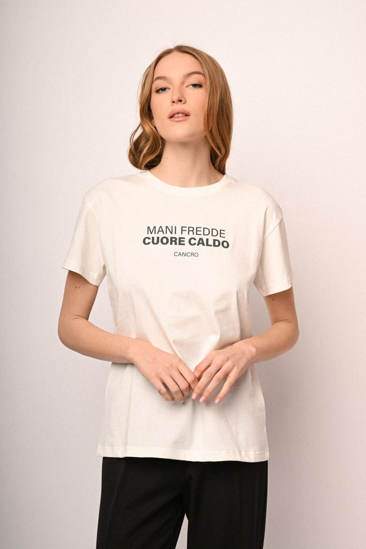 T-shirt Segni Zodiacali Cancro in cotone
