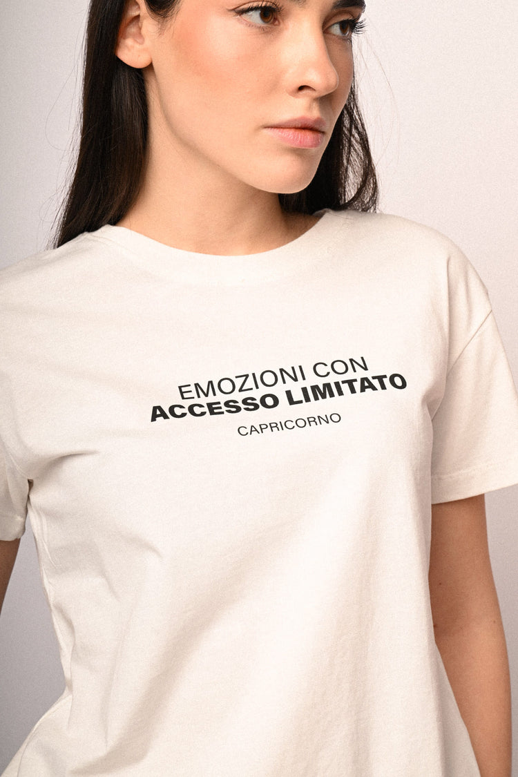 T-shirt Capricorno con scritta